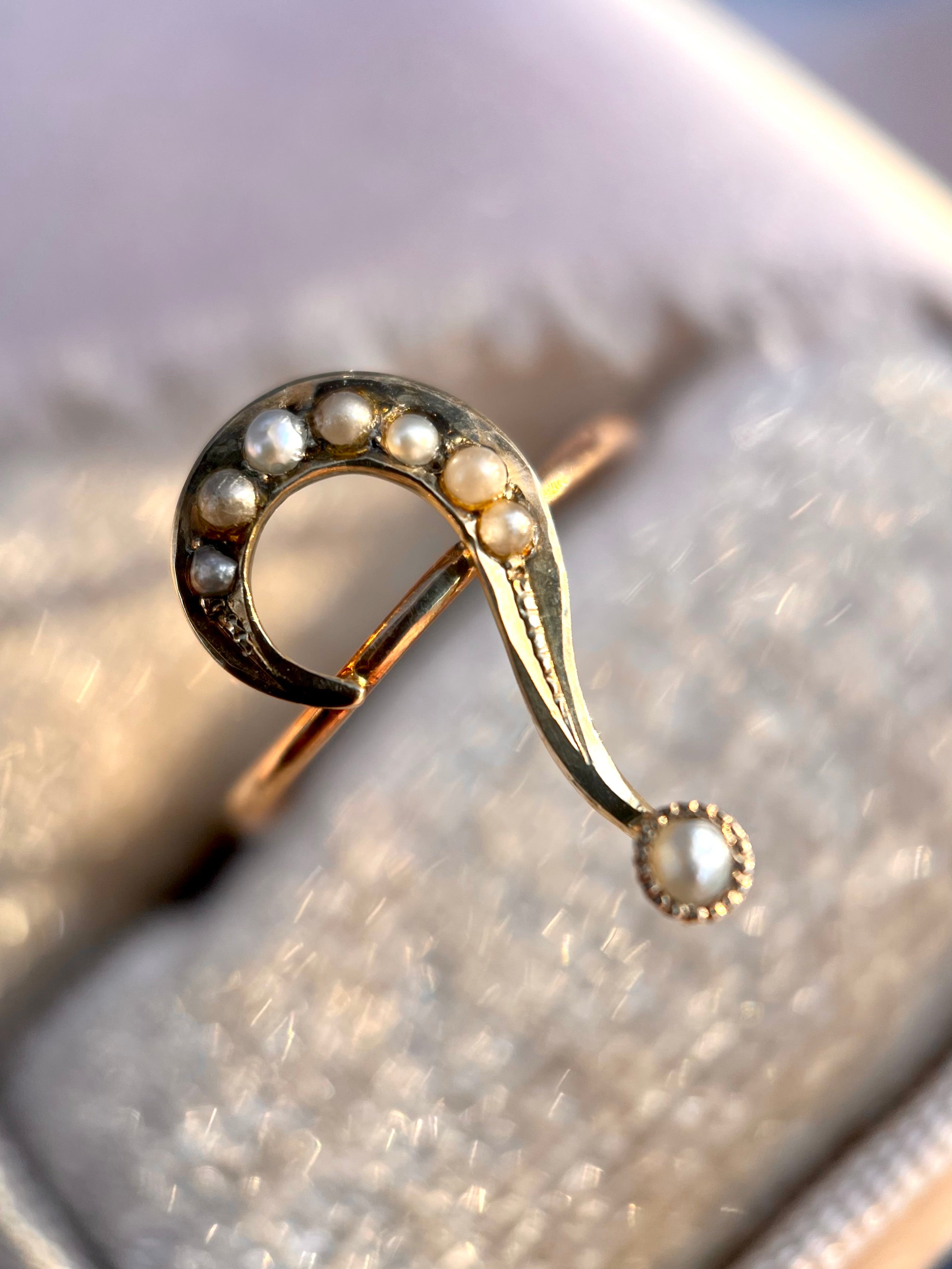 Marked 14K Gold Pearl outlet Ring