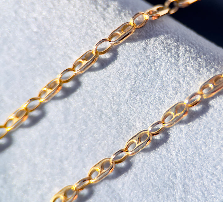 Italian Mariner Chain in 14k Yellow Gold