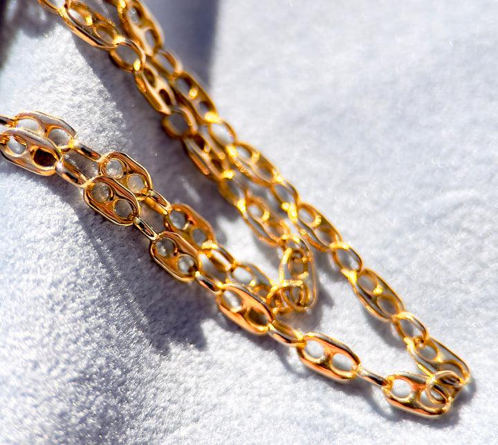 Italian Mariner Chain in 14k Yellow Gold