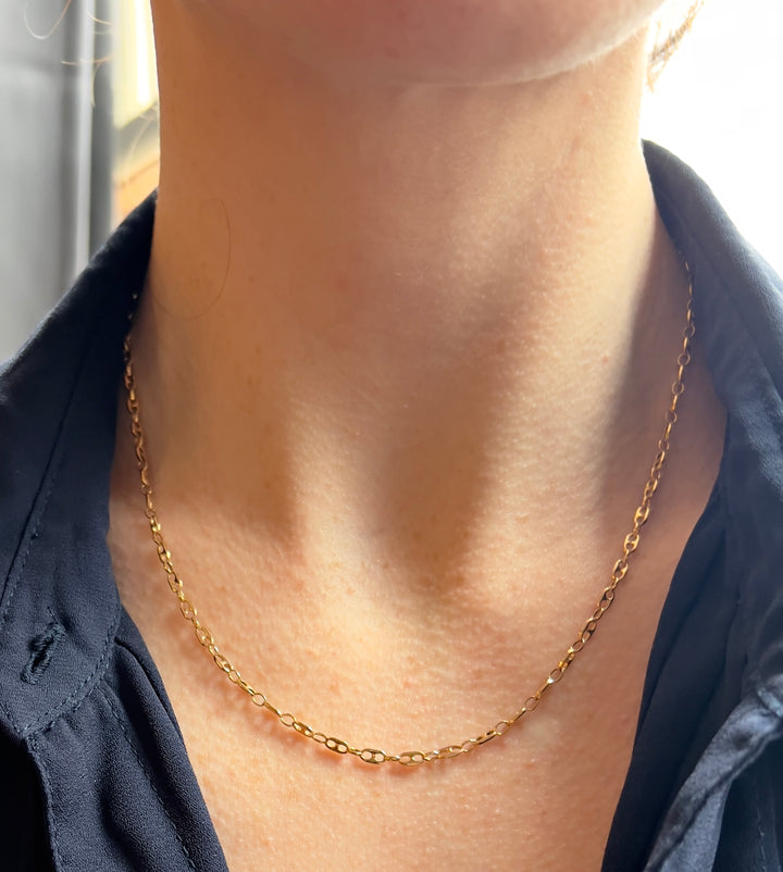 Italian Mariner Chain in 14k Yellow Gold