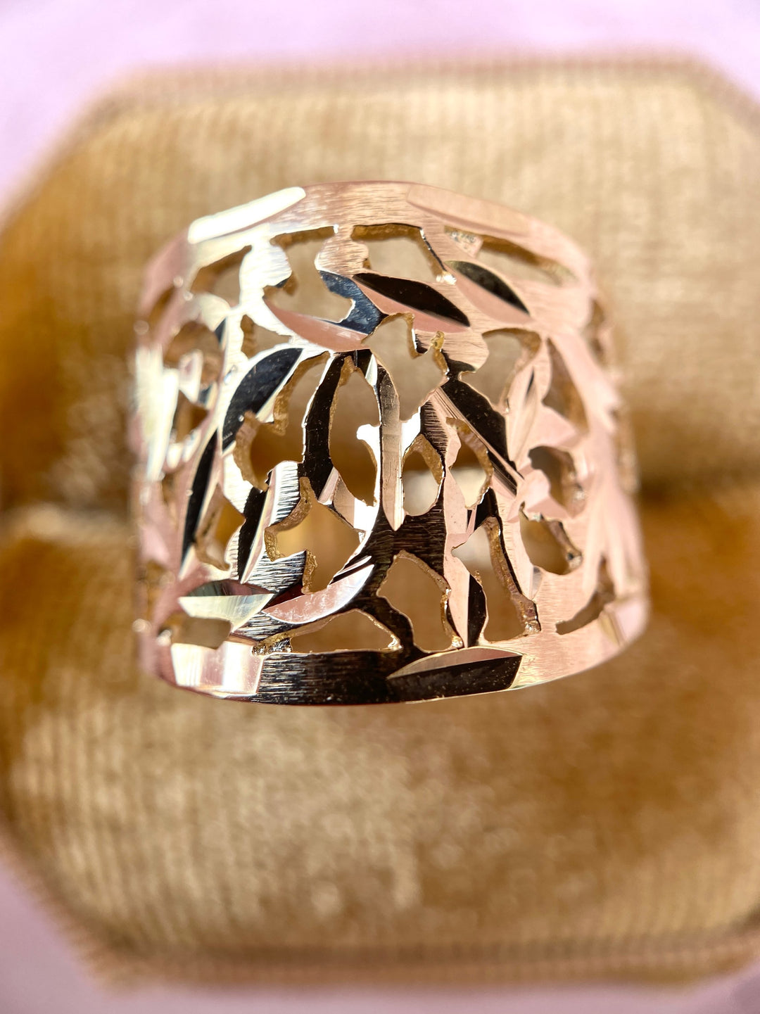 Openwork Dome Ring in 14k Yellow Gold